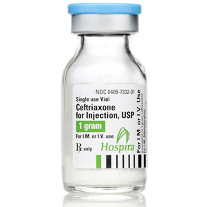 Ceftriaxone Sodium Injection 250 mg 1 mL Vials, 10 Pack by Pfizer (Rx)