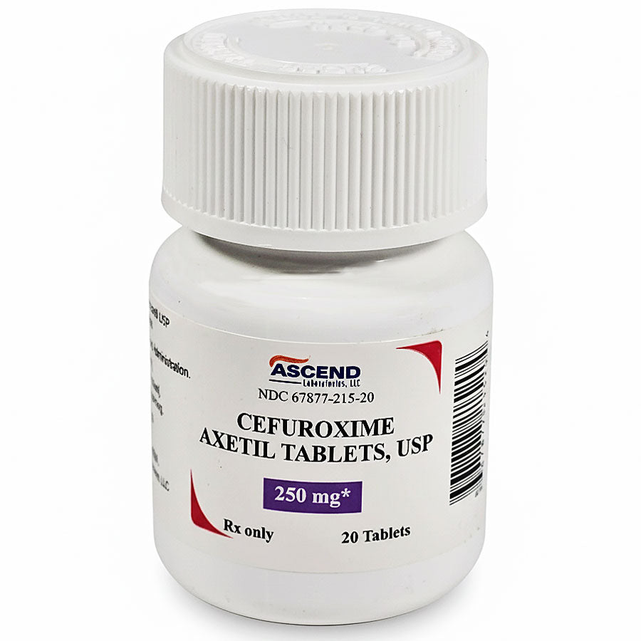 Cefuroxime Axetil Tablets 250 mg USP by Ascend 20 Count (Rx)