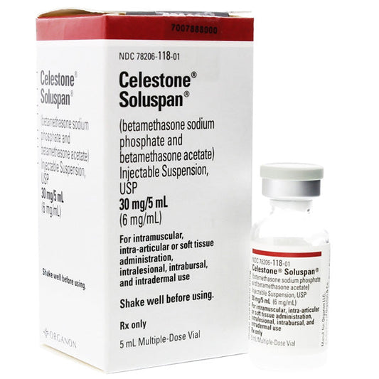 Celestone Soluspan Injection Betamethasone Sodium Phosphate & Acetate Multiple-Dose Vial 5 mL (RX)