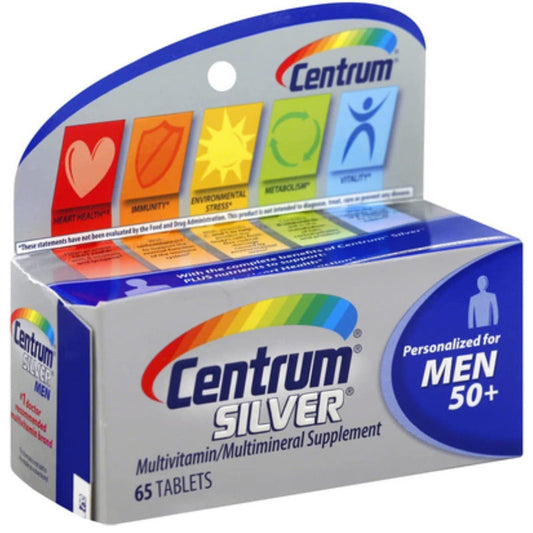 Centrum Silver 50+ Multivitamin Multimineral Supplement, 65 Count