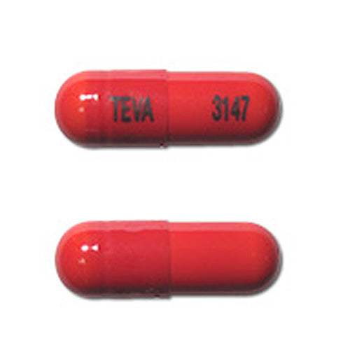 Cephalexin 500 mg Capsules 100 Per Bottle by Teva (RX)
