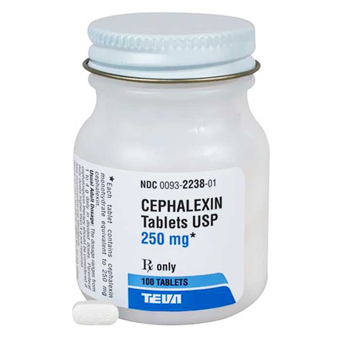 Cephalexin Tablets 250 mg Tablets 100 Count (RX)