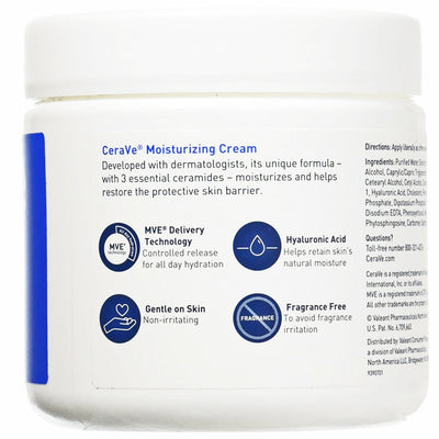 CeraVe Moisturizing Cream for Dry Skin Relief, 16 oz Pound Jar