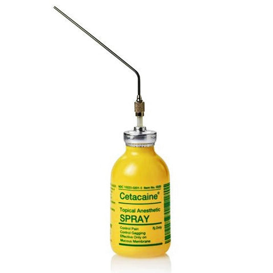 Cetacaine Topical Anesthetic Spray Dental Anesthesia Oral Numbing Spray 5 gm Bottle (Rx)