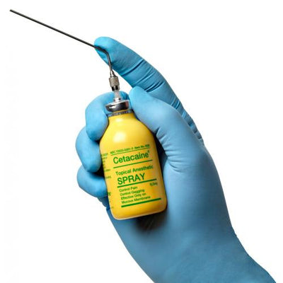Cetacaine Topical Anesthetic Spray Dental Anesthesia Oral Numbing Spray 5 gm Bottle (Rx)
