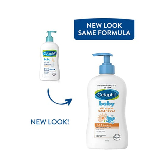 Cetaphil Baby Wash & Shampoo with Organic Calendula (400 ml)
