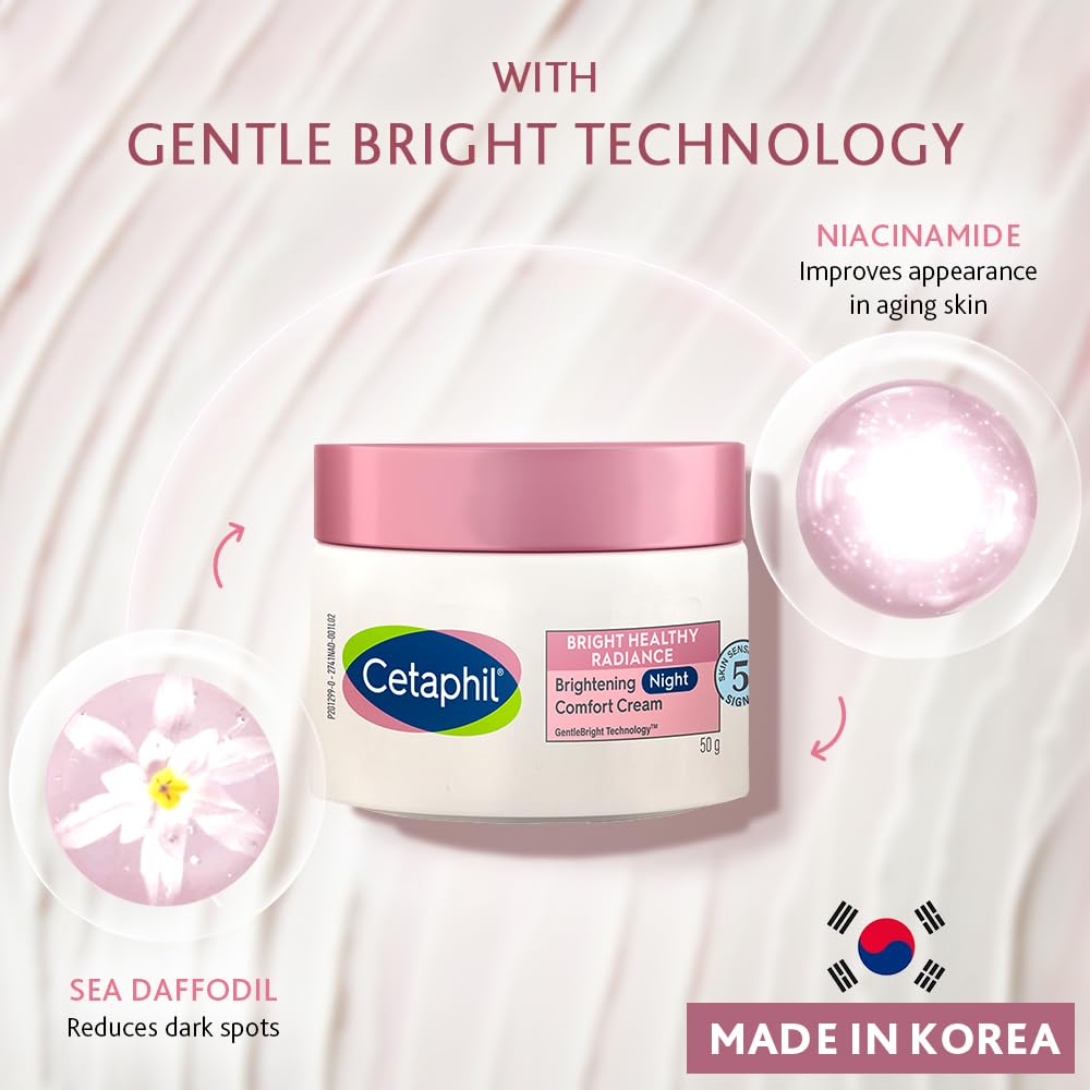 Cetaphil Bright Healthy Radiance Brightening Night Comfort Cream (50 gm)