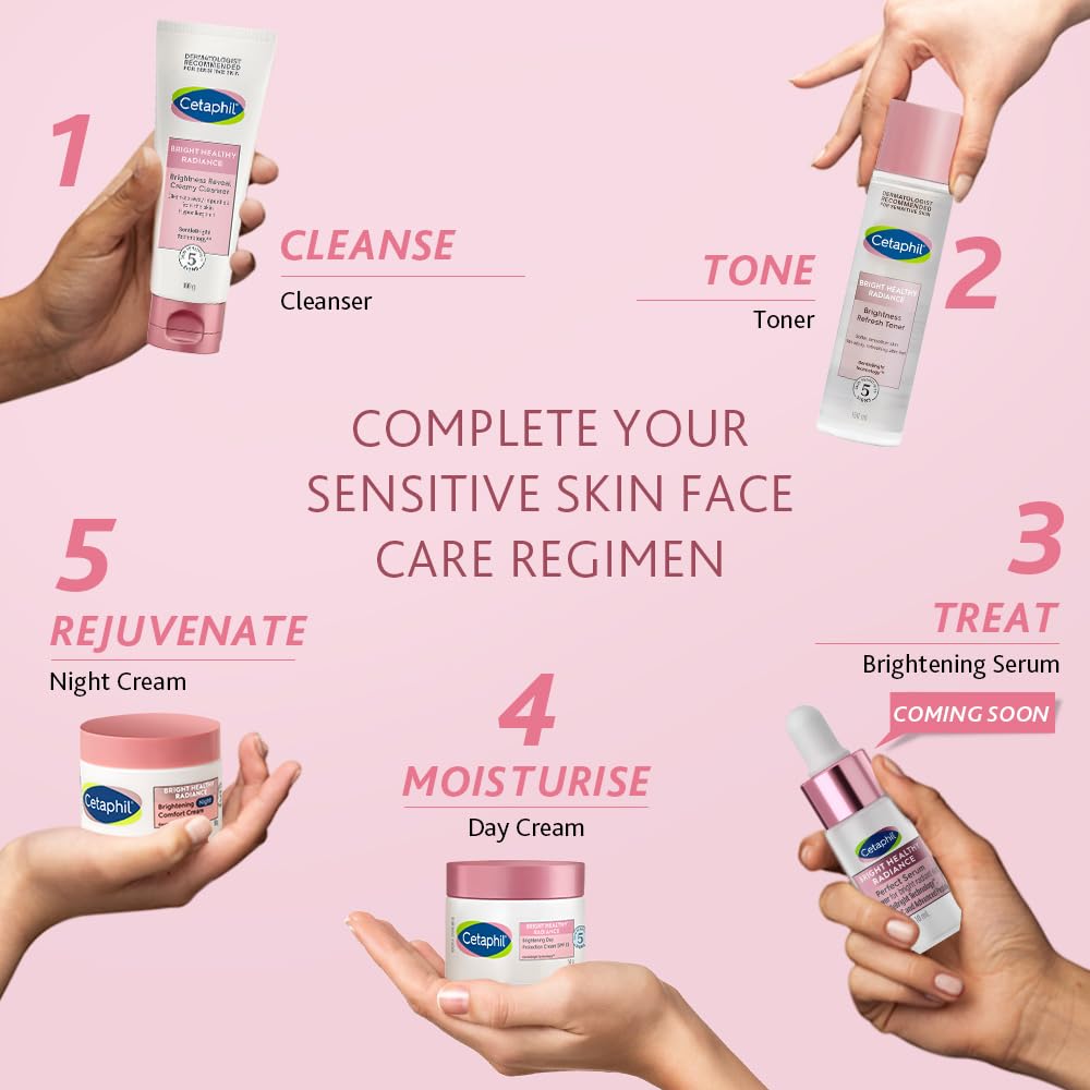 Cetaphil Bright Healthy Radiance (Brightness Reveal) Creamy Cleanser (100 gm)