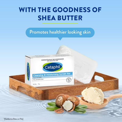 Cetaphil Cleansing & Moisturising Syndet Bar (75 gm)