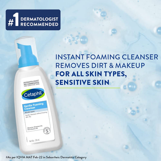 Cetaphil Gentle Foaming Cleanser for All Skin Types (236 ml)