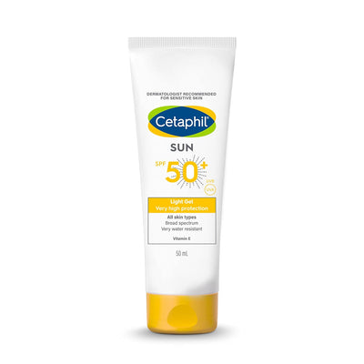Cetaphil Sun SPF 50 Sunscreen, Very High Protection Light Gel With Vitamin E (50 ml)