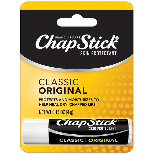 Chapstick Classic Original Lip Balm, Moisturizing Lip Care for Dry, Cracked Lips
