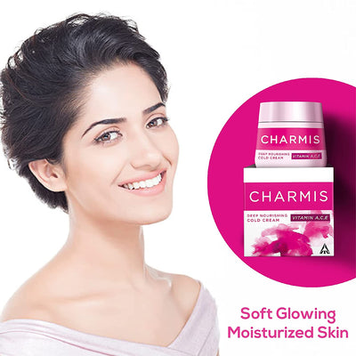 Charmis Deep Nourishing Cold Cream - 100 ml with Free Charmis Vitamin C Facewash - 50 ml