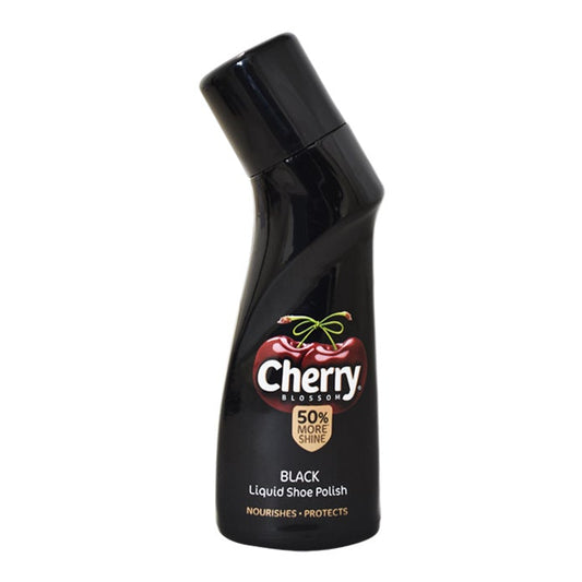 Cherry Blossom Black Liquid Shoe Polish  75ml