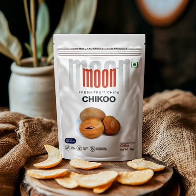 Moon Freeze Dried Chikoo Cubes | 16 gms