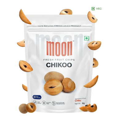 Moon Freeze Dried Chikoo Cubes | 16 gms