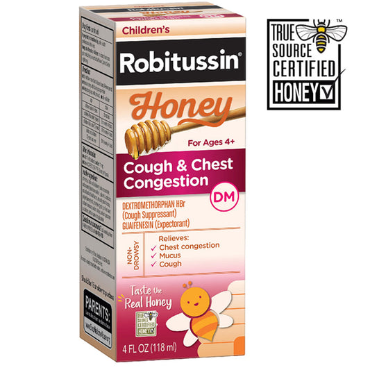 Children's Robitussin Honey Cough & Chest Congestion DM 4 oz