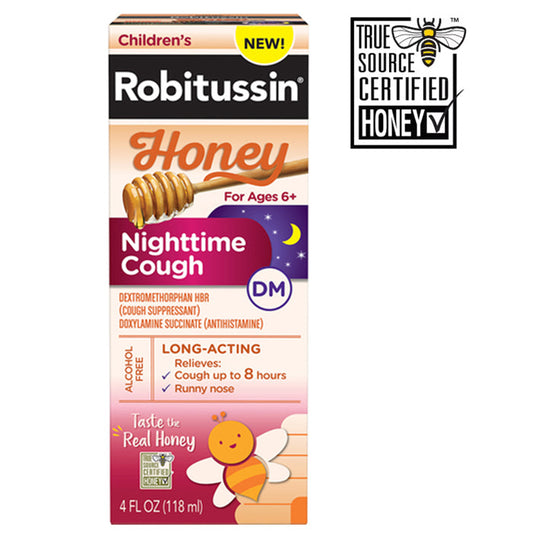 Children's Robitussin Honey Nighttime Cough Long-Acting 4 oz
