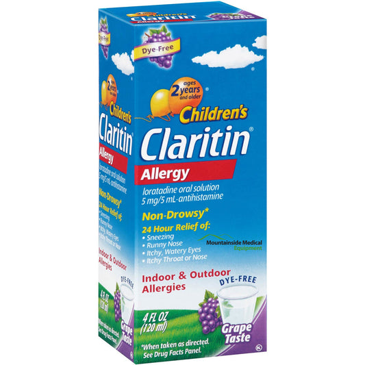 Children's Claritin 24 Hour Allergy Relief Grape Flavored Syrup, Non-Drowsy 4 oz