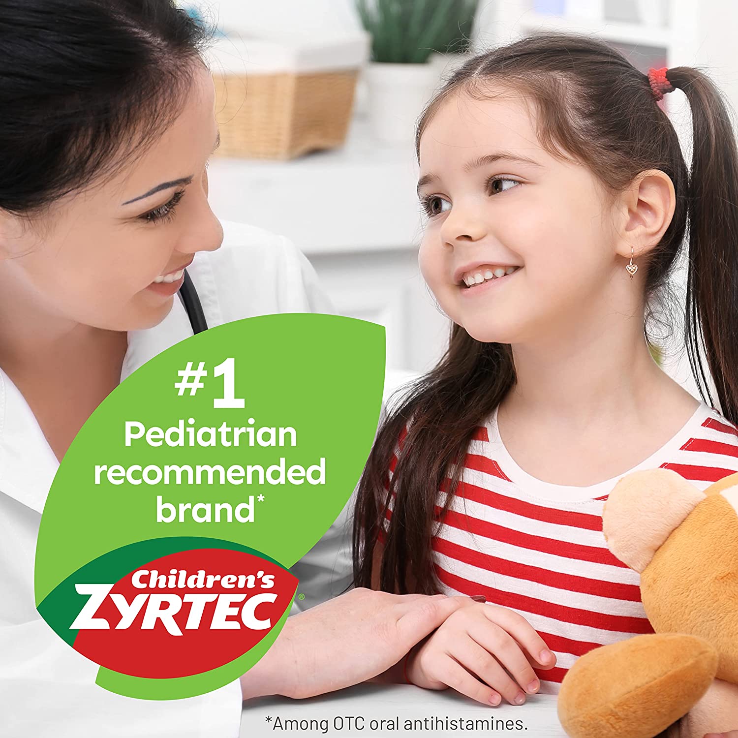 Children's Zyrtec 24 Hour Allergy Relief Dissolve Tabs Citrus Flavored 12 Count