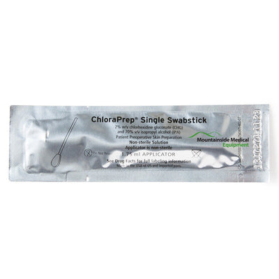 BD ChloraPrep Swabstick Applicators 1.75 ml with Chlorhexidine Gluconate and Isopropyl Alcohol , 48/Box
