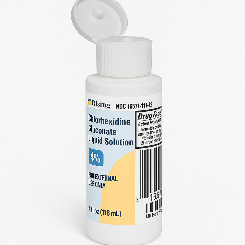 Chlorhexidine Gluconate 4% Antiseptic, Antimicrobial Hand Wash Liquid Solution 118 mL