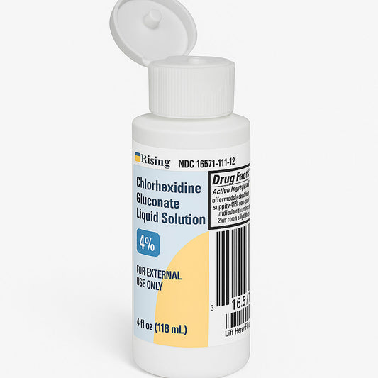 Chlorhexidine Gluconate 4% Antiseptic, Antimicrobial Hand Wash Liquid Solution 118 mL