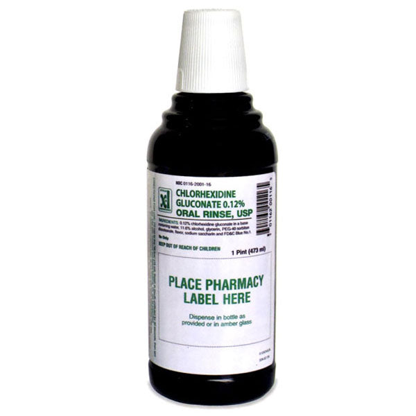 Chlorhexidine Gluconate Mouthwash Oral Rinse, Mint 16 oz (Rx) – Himkhand