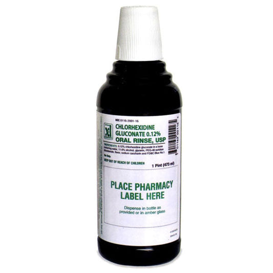 Chlorhexidine Gluconate Mouthwash Oral Rinse, Mint 16 oz (Rx)
