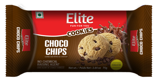 Elite Choco Chip Cookies - 75g