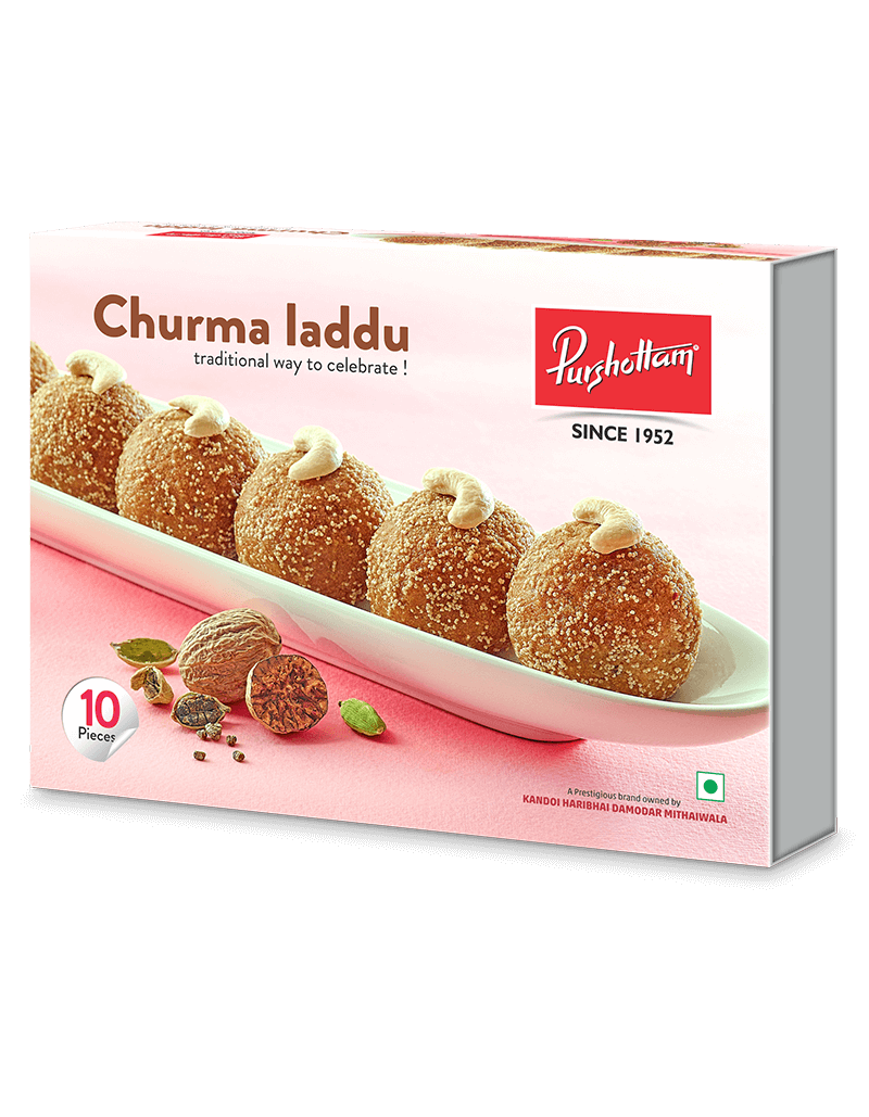 Purshottam Sweets Churma Laddu - 500 gms
