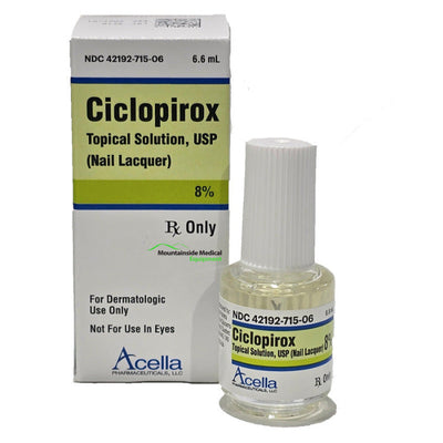 CiclopIrox Topical Solution 8% Nail Lacquer 6.6mL Bottle