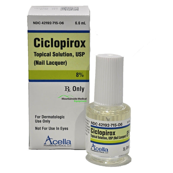 CiclopIrox Topical Solution 8% Nail Lacquer 6.6mL Bottle