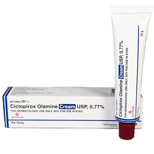 Ciclopirox Cream 0.77% by Glenmark Pharmaceuticals 15 Gram (RX)
