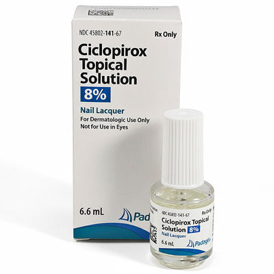 Ciclopirox Topical Solution 8% Nail Lacquer 6 mL by Padagis (RX)