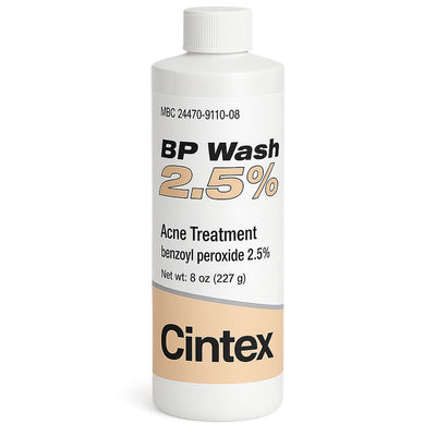 Cintex Benzoyl Peroxide 2.5% Acne Face Wash 8 oz (Rx)