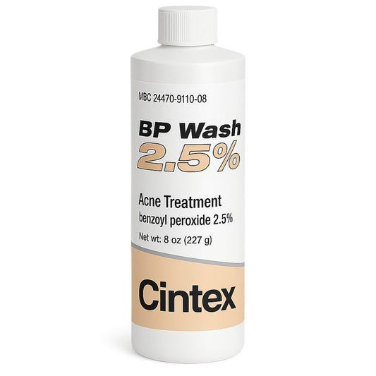 Cintex Benzoyl Peroxide 2.5% Acne Face Wash 8 oz (Rx)