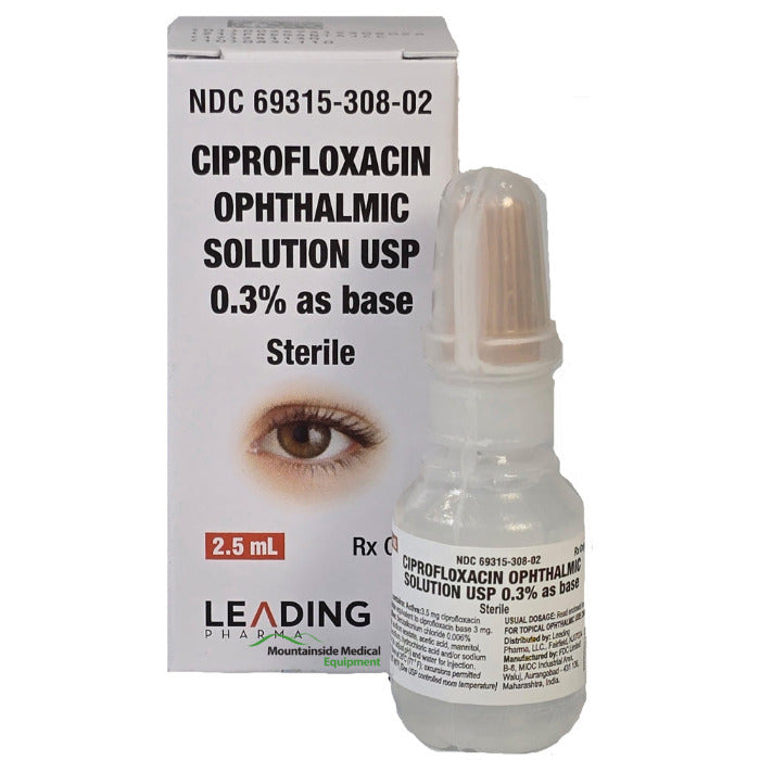 Ciprofloxacin Eye Drops 0.3% 2.5 mL (RX)