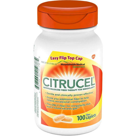 Citrucel Fiber Therapy Supplement Constipation Relief 500mg Tablets, 100 Count