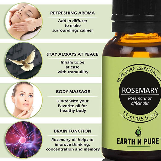 Earth N Pure Essential Oils (Tea Tree, Lavender & Rosemary)