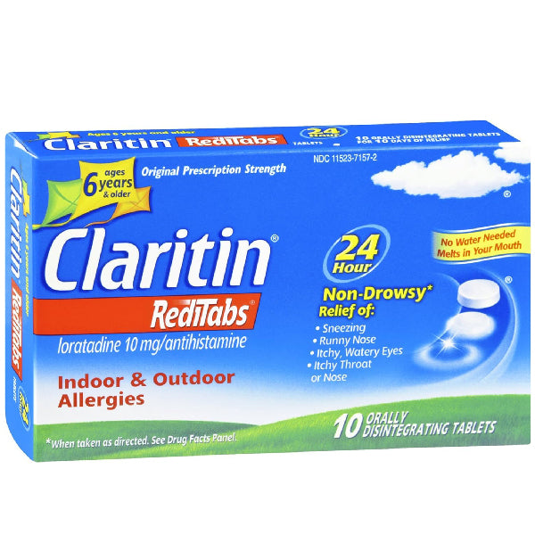 Claritin Reditabs 12 Hour Allergy Relief Melting Tablets 10mg