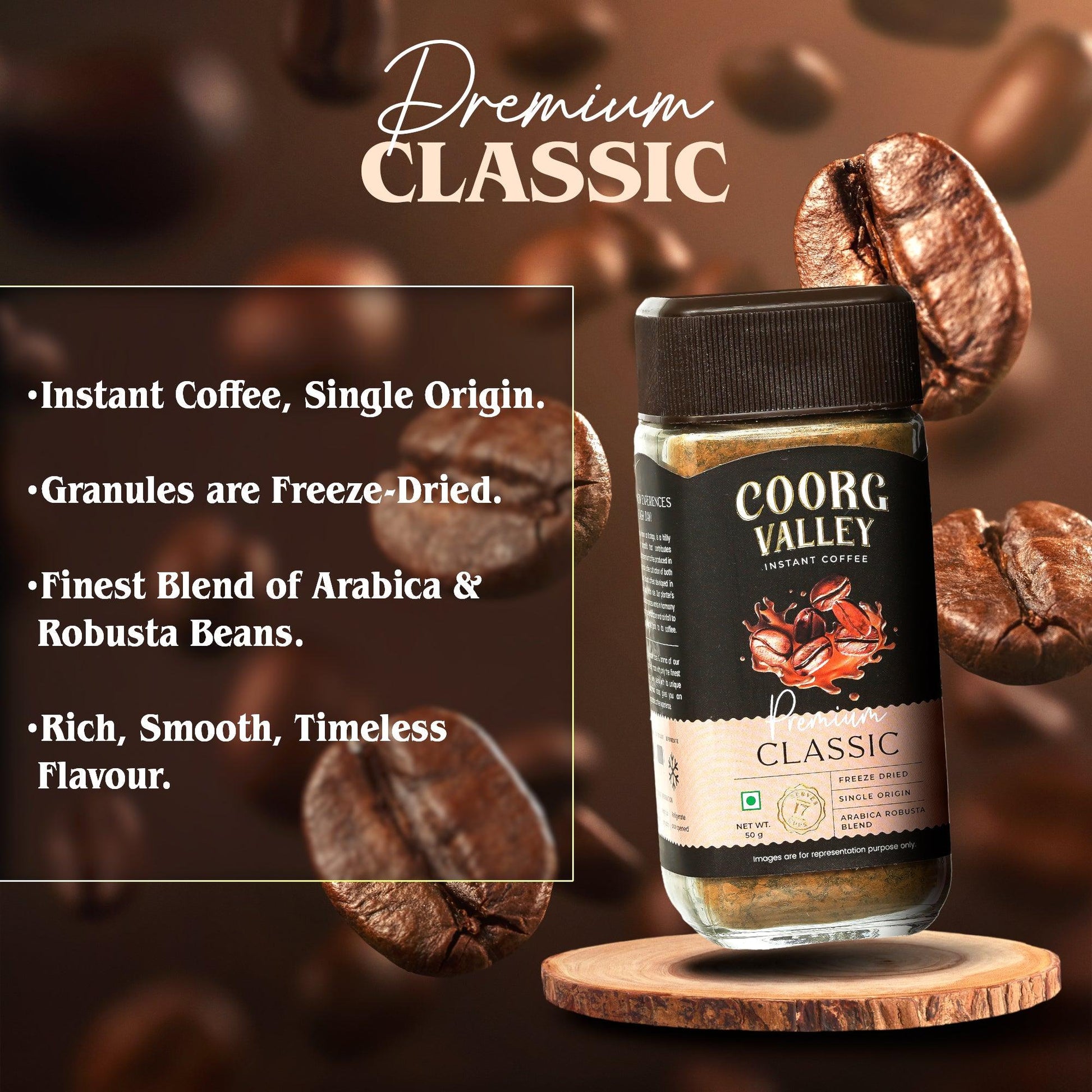 Premium Classic Instant Coffee | 50g