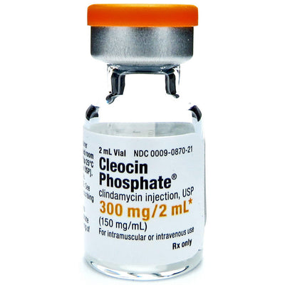 Cleocin Phosphate Clindamycin Injection 150 mg/mL Vial 2 mL x 25/Box (RX)