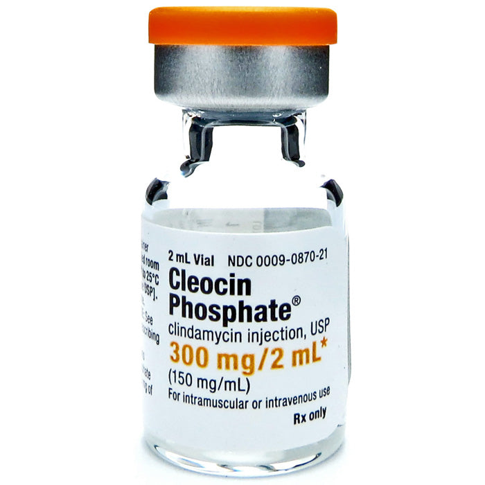 Cleocin Phosphate Clindamycin Injection 150 mg/mL Vial 2 mL x 25/Box (RX)
