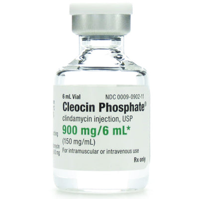 Cleocin Phosphate Clindamycin Injection 900 mg Per mL 6 mL (150mg) x 25/Box (RX)