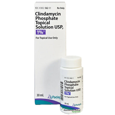 Clindamycin Phosphate 1% Topical Solution 30 mL (RX)