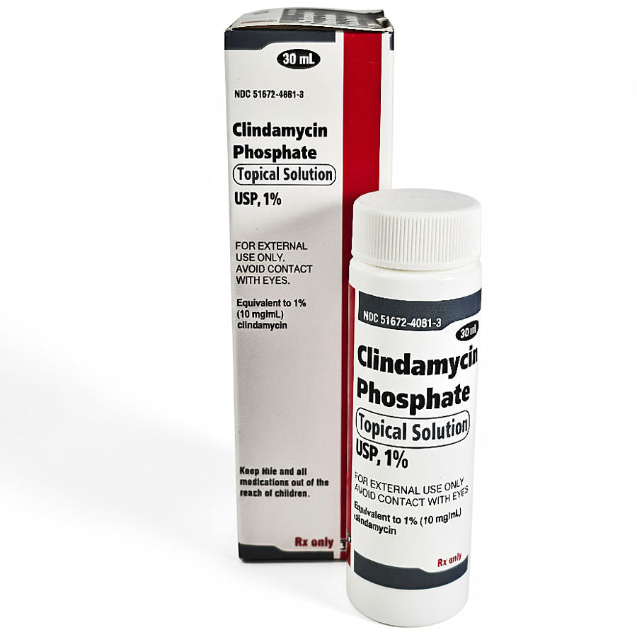 Clindamycin Phosphate 1% Topical Solution 30 mL (RX)