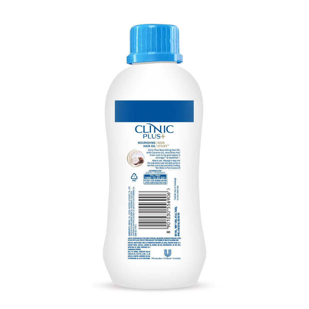 Clinic Plus Non Sticky Nourishing Hair Oil, Daily Care Nourishing (200 ml)