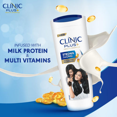 Clinic Plus Strong & Long, Milk Protein & Multi-Vitamin Health Shampoo