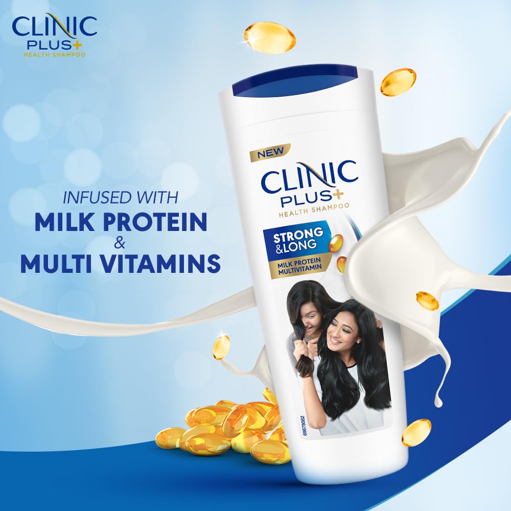 Clinic Plus Strong & Long, Milk Protein & Multi-Vitamin Health Shampoo